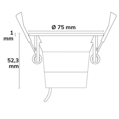 Rose Tilt Downlight Rose Gold