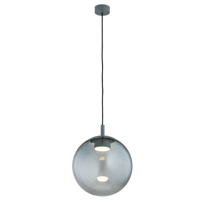 Sacramento hanglamp Rookglas-flessengroen