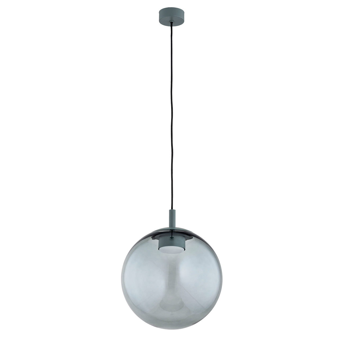 Sacramento hanglamp Rookglas-flessengroen