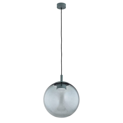 Sacramento hanglamp Rookglas-flessengroen