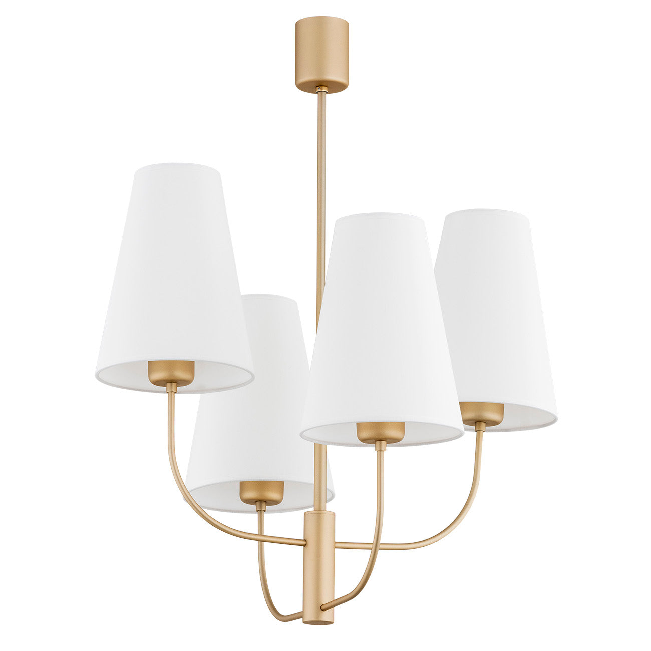 Safiano wit-goud glamour kroonluchter sfeerfoto 4
