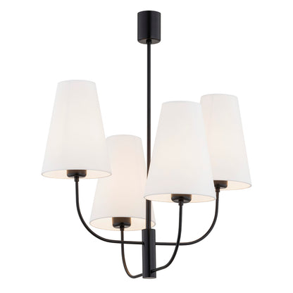 Safiano wit-zwart glamour kroonluchter
