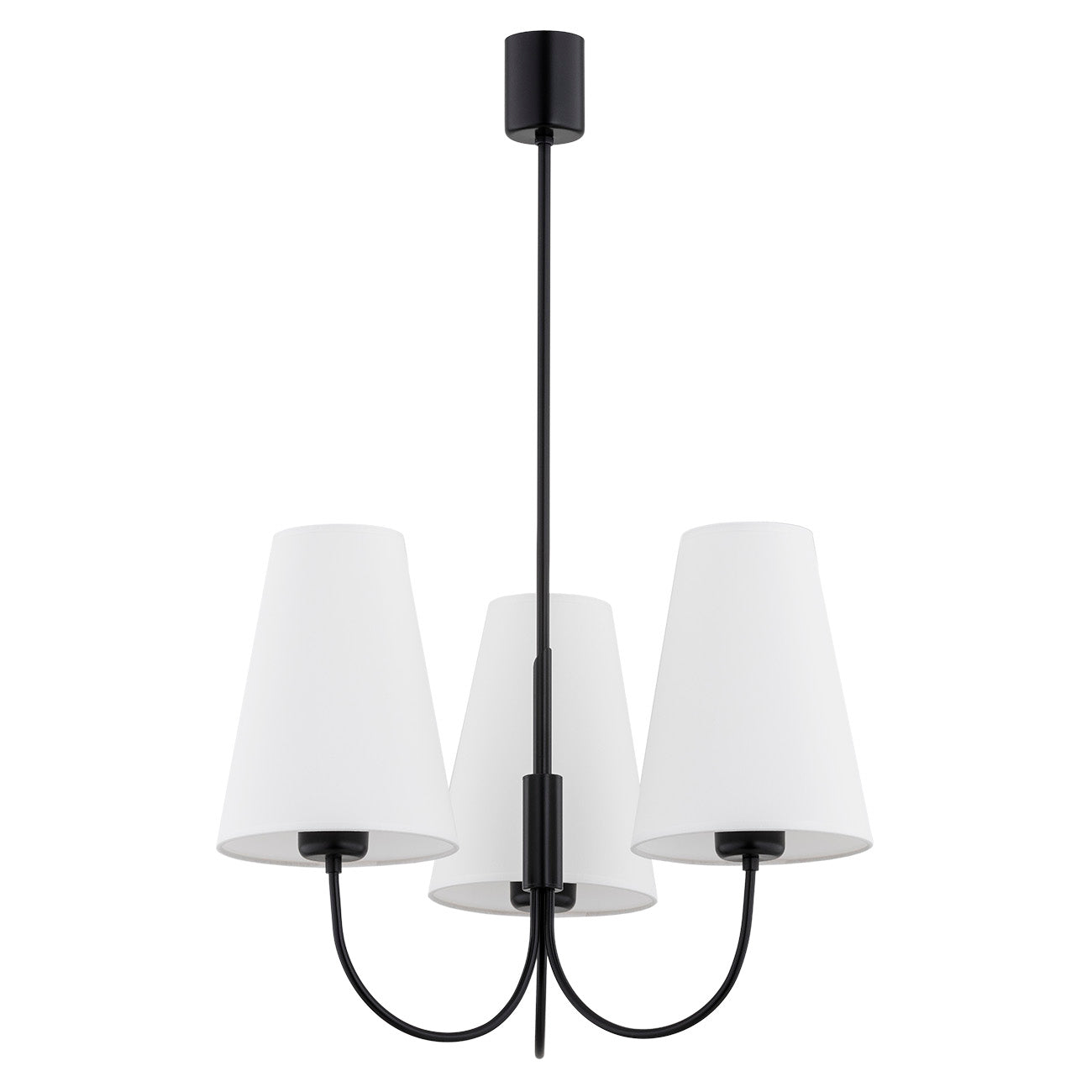 Safiano wit-zwart glamour kroonluchter sfeerfoto 3
