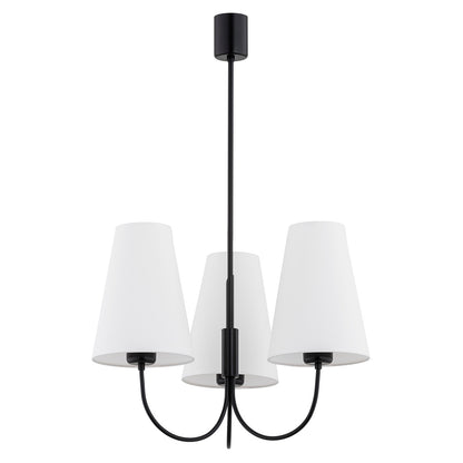 Safiano wit-zwart glamour kroonluchter sfeerfoto 3