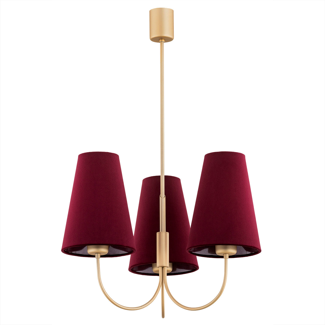 Safiano bordeaux-goud glamour kroonluchter sfeerfoto 3