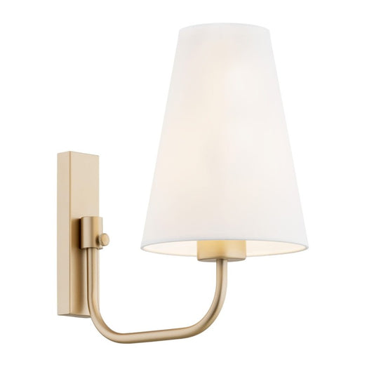 Safiano wandlamp Wit-goud