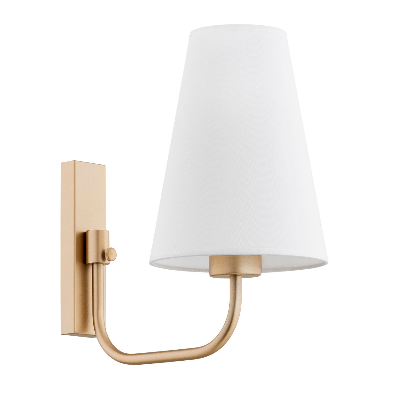 Safiano wandlamp Wit-goud