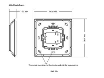 LED2 SR-ZGP2801K4-CCT-E technische tekening