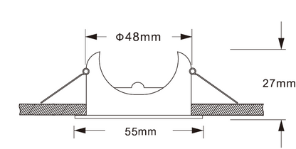 Parovo armatuur inbouwdiepte 27 mm