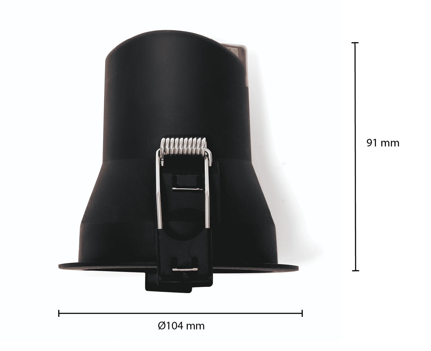 Solano LED recessed spotlight 9W CCT dimmable IP44 black/white