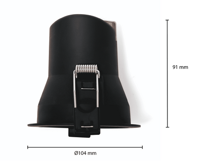 Solano LED recessed spotlight 9W CCT dimmable IP44 black/white