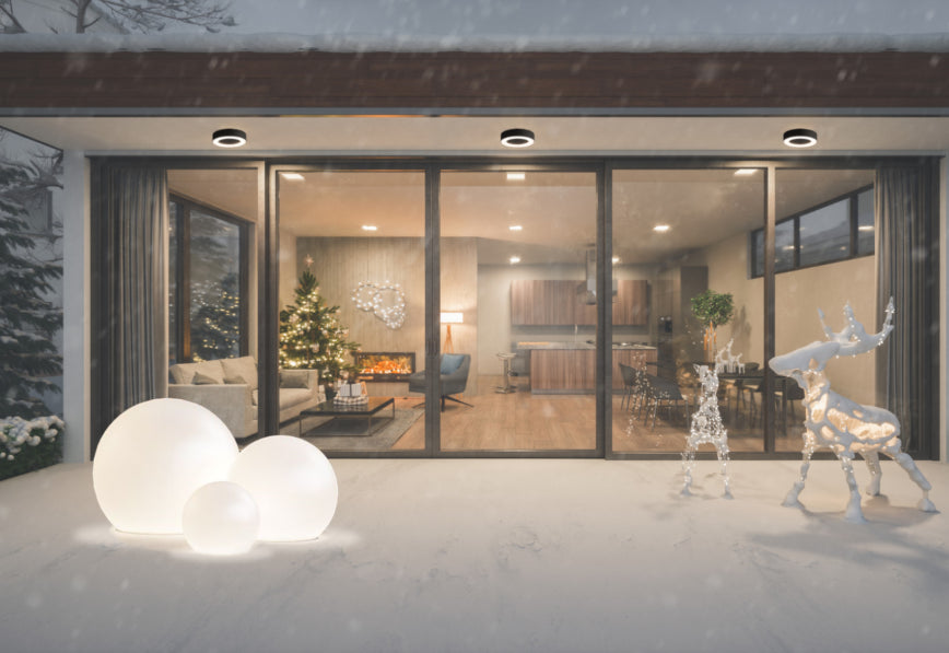 Strato LED Outdoor Ceiling Light Graphite 12W IP54