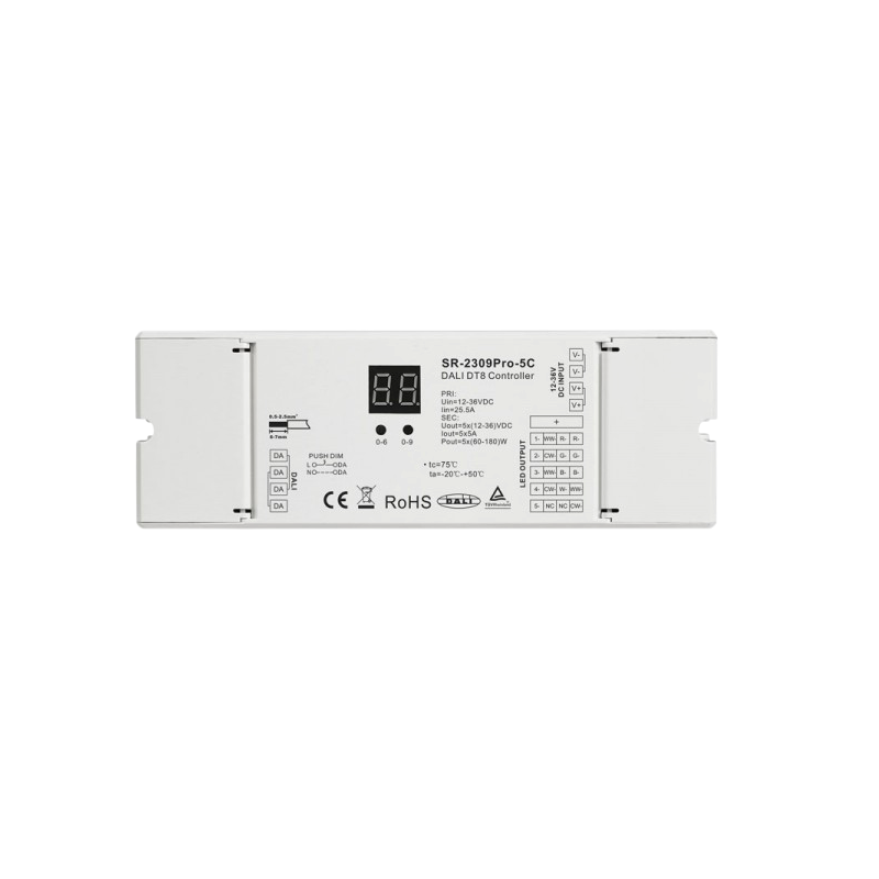 Sunricher DALI Triac dimmer 5 kanalen