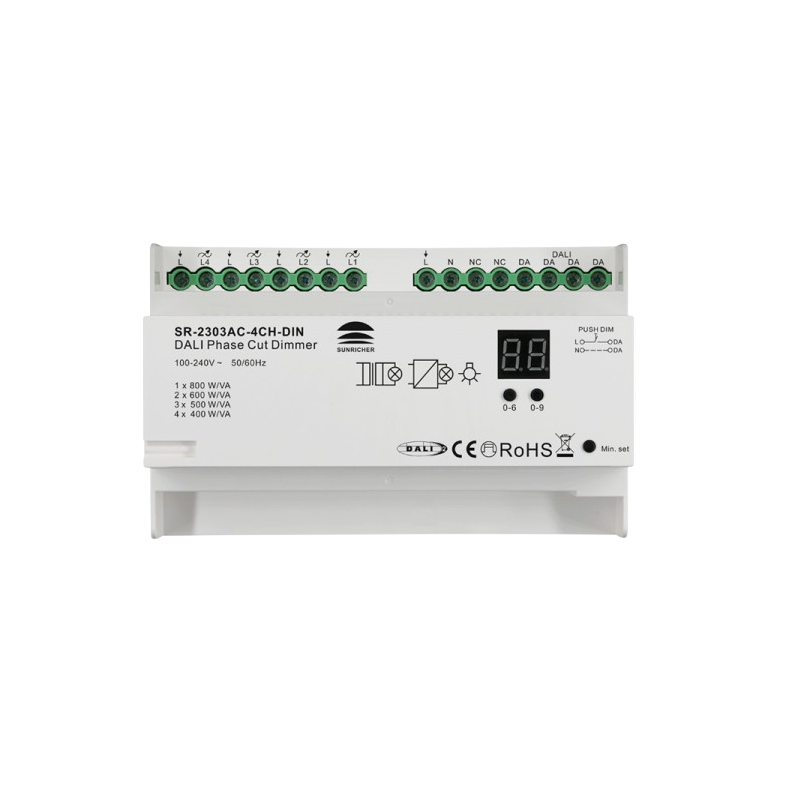 Sunricher DALI Triac Dimmer DIN-rail