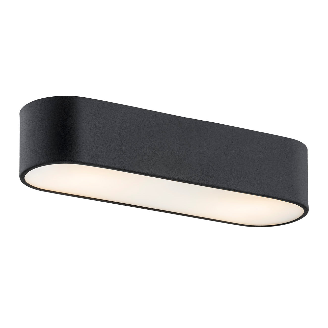 Toni plafondlamp Melkglas zwart