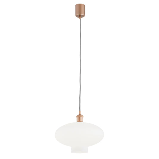 Tresco hanglamp Opaal-koper