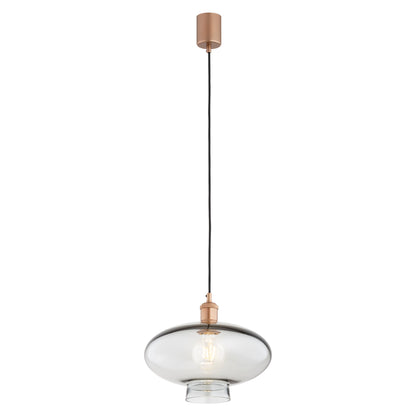 Tresco hanglamp Rookglas-koper