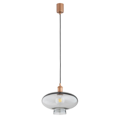 Tresco hanglamp Rookglas-koper