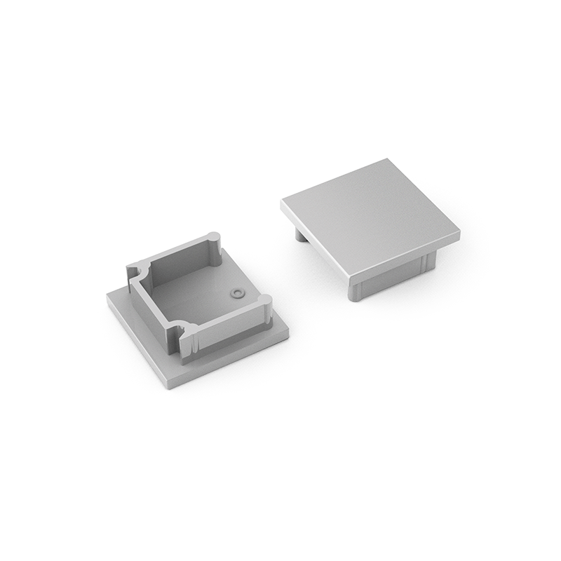 End cap Smart 16mm zilver BC3 set van 20