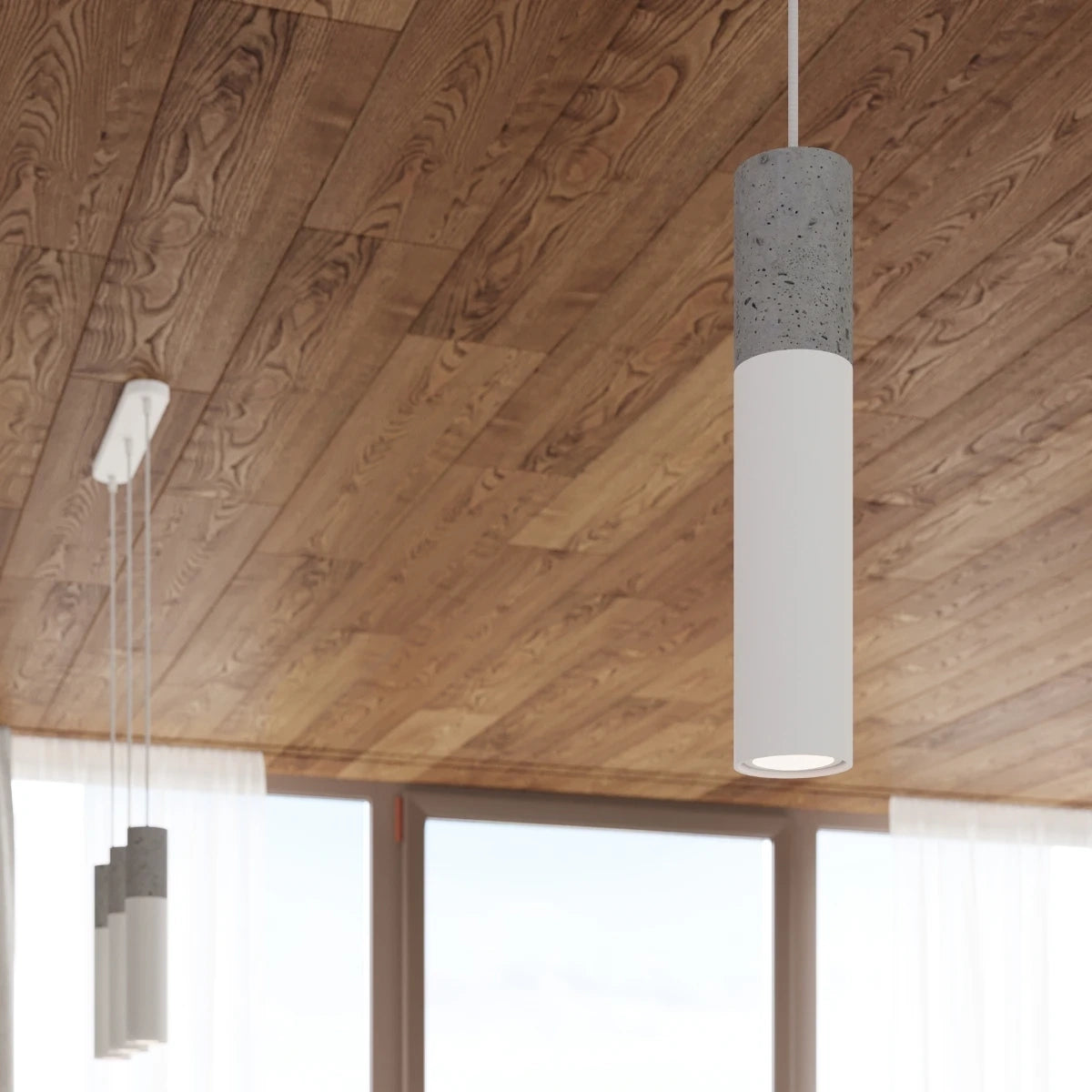 Trio Sphere | 3-light spherical pendant lamp | black or white