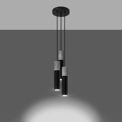 Trio Sphere | 3-light spherical pendant lamp | black or white