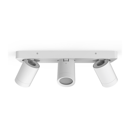 Trivo | 3-spot rectangular surface-mounted spotlight | 3× GU10 IP44