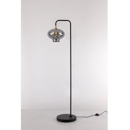 DAJANO 1-lichts | vloerlamp | E27 | 150 cm | zwart/goud