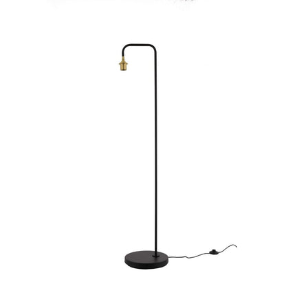 DAJANO 1-lichts | vloerlamp | E27 | 150 cm | zwart/goud