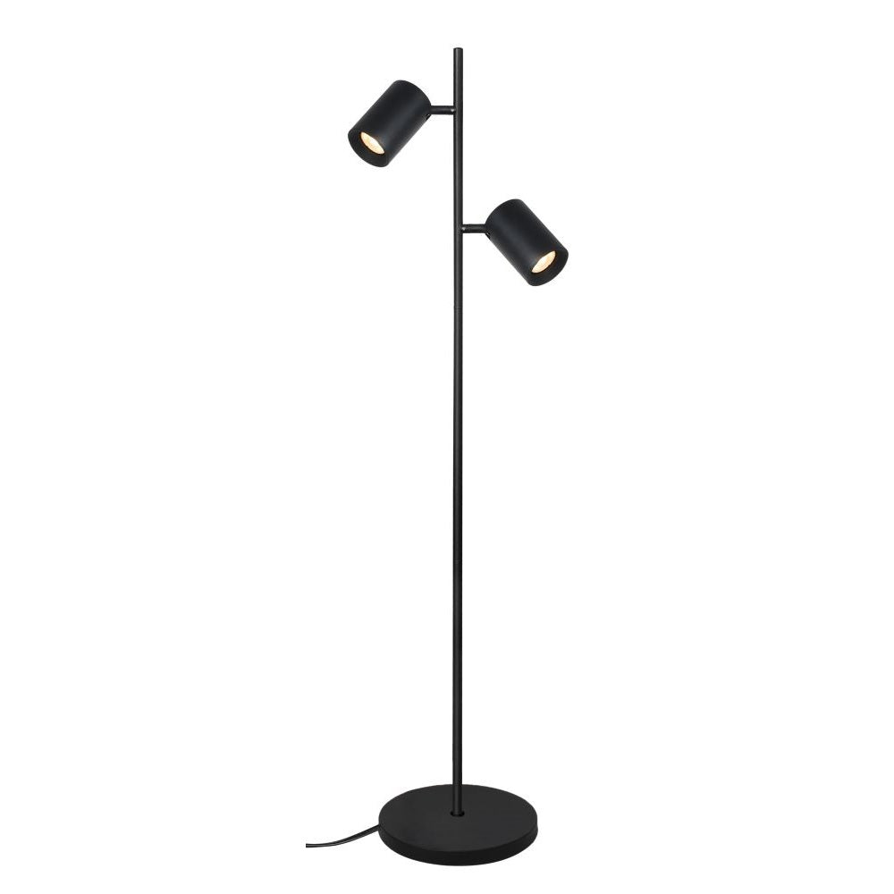 MEGANO 2-lichts | vloerlamp | 2× GU10 | 150 cm | champagne of zwart