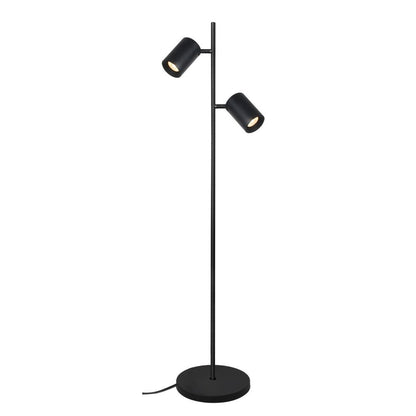 MEGANO 2-lichts | vloerlamp | 2× GU10 | 150 cm | champagne of zwart