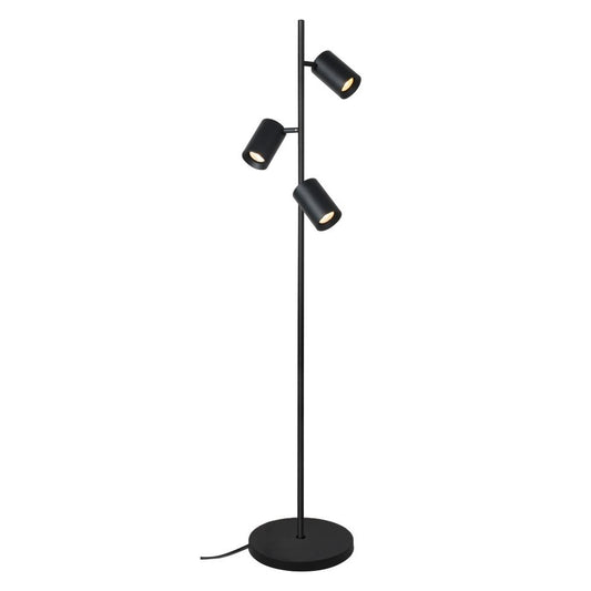 MEGANO 3-lichts | vloerlamp | 3× GU10 | 160 cm | zwart