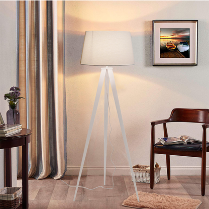 TRIAD | vloerlamp | E27 | 135 cm | wit of zwart
