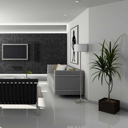 TONDO | vloerlamp | E27 | 139 cm | mat staal of zwart