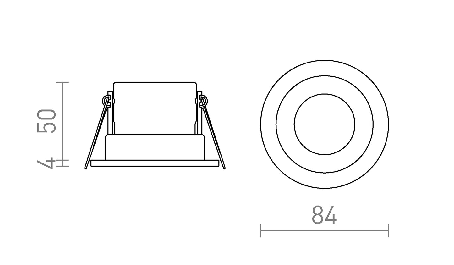 Valeo LED recessed spotlight 11W IP65 3000K white