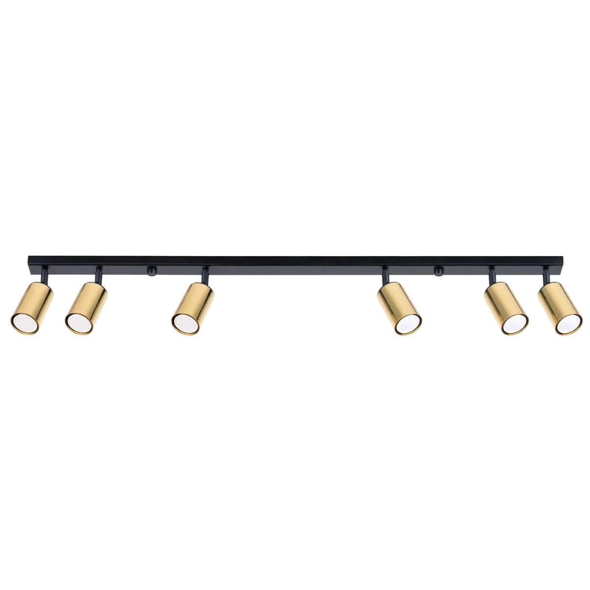 Velaro Six | 6-Light Ceiling Lamp | Matte Black & Gold