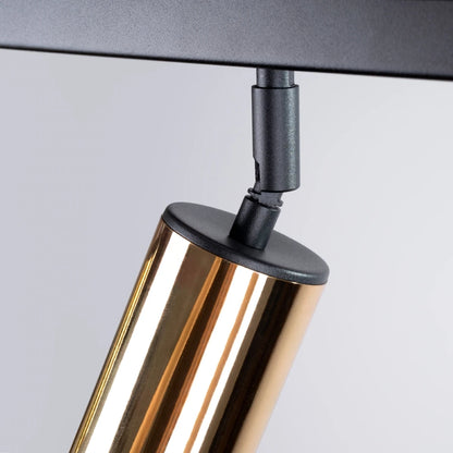 Velaro Six | 6-Light Ceiling Lamp | Matte Black & Gold