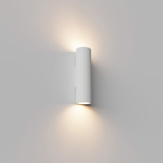 Wandlamp BREST (gips) - Geribbeld