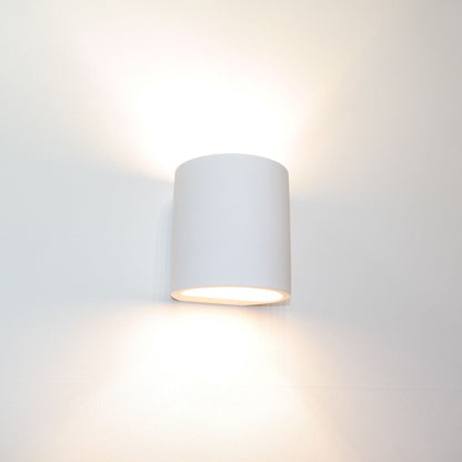 Wandlamp PLASTER rond (gips)