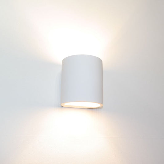 Wandlamp PLASTER rond (gips)