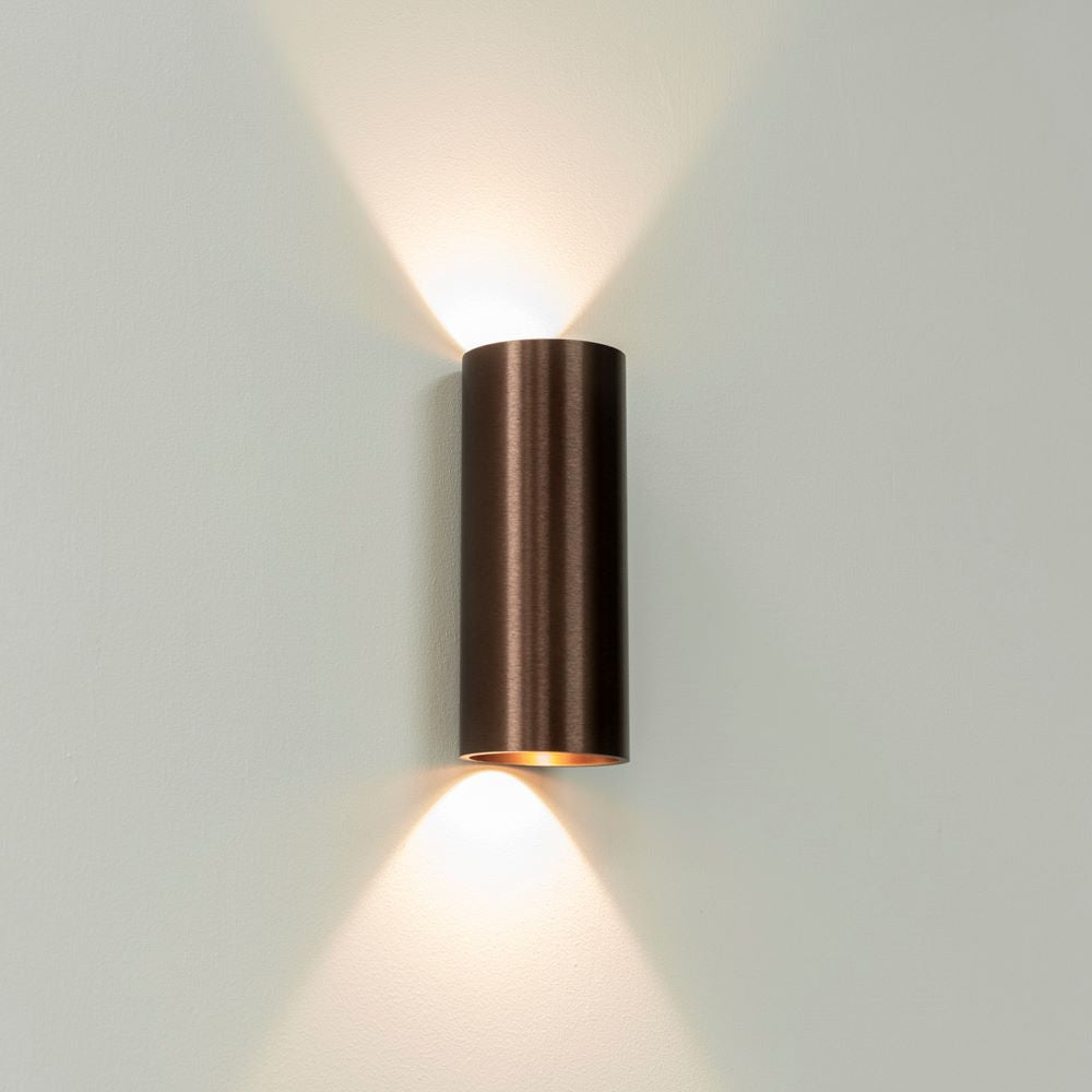 Wandlamp BRODY2 - Brons geborsteld
