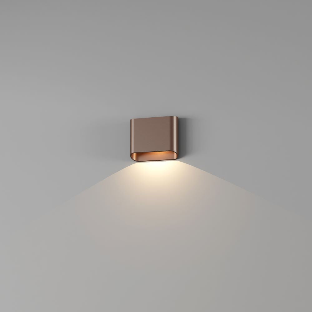 Wandlamp DIAZ 1lichts - Brons geborsteld