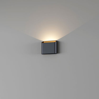 Wandlamp DIAZ 1lichts - Zwart/mat goud
