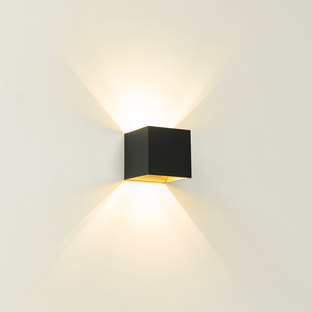 Wandlamp GYMM - Zwart/goud