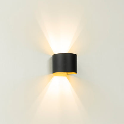 Wandlamp GYRO - Zwart/goud