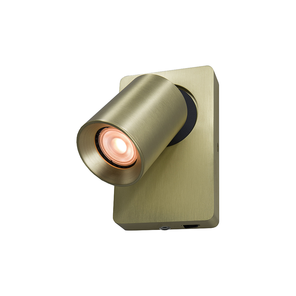 Wandlamp MEGANO - Mat goud