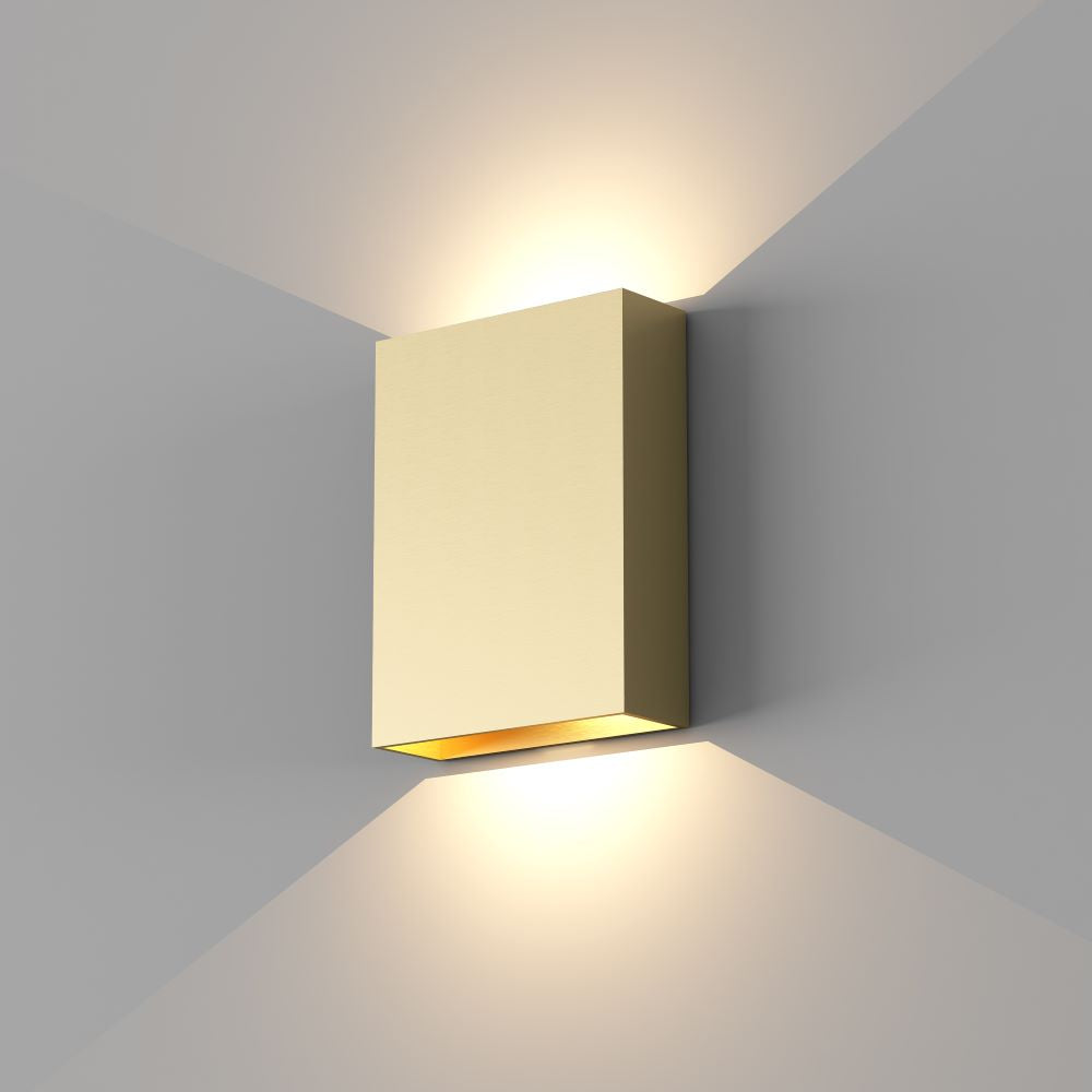 Wandlamp MEMPHIS - Goud geborsteld