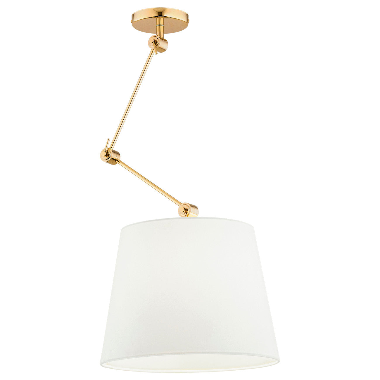 Zakyntos Plus hanglamp Wit-messing