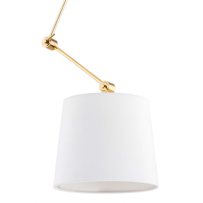 Zakyntos Plus hanglamp Wit-messing
