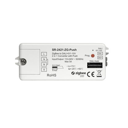 Sunricher Zigbee naar DALI en 0-10V module