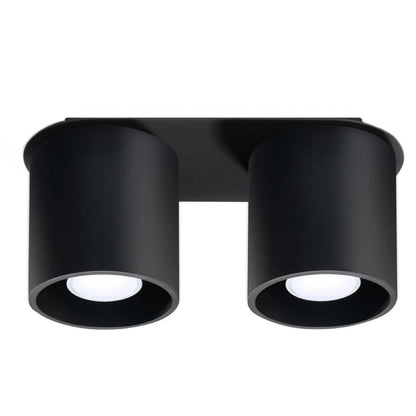 Zyro 2 | 2-spot round ceiling light | white or black